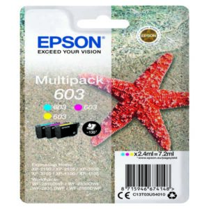 cartucce di inchiostro epson multipack c/m/y serie 603 stella marina