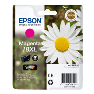 cartuccia magenta epson claria home serie 18xl/margherita in confezione blister