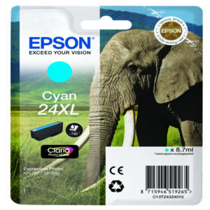 cartuccia ciano claria photo hd serie 24xl elefante blister