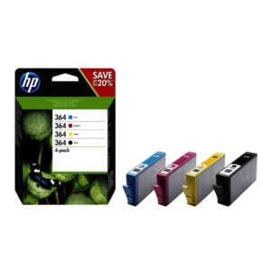 hp 364 cmyk ink cartridge combo 4-pack