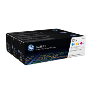 confezione di 3 toner color hp 131a ciano/giallo/magenta