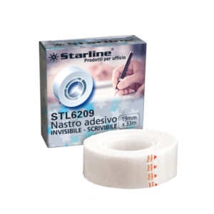 nastro adesivo 19mmx33mt scrivibile e invisibile starline