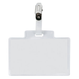 100 portanome pass 3m 9,5x6cm c/clip in metallo s/cartoncino sei rota