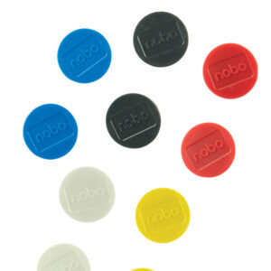 10 magneti d32mm colori assortiti nobo