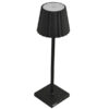 lampada da tavolo a led in alluminio e pmma nero