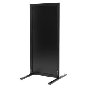 lavagna stand da terra woody 117x56x60cm nero securit