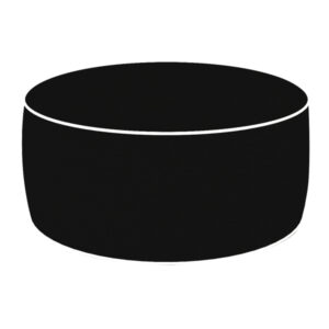 pouf ottoman nero h 23x53 d cm