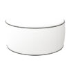 pouf ottoman bianco h 23x53 d cm