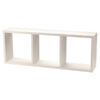 scaffale cubo 3 ripiani mdf 30x15x80h cm bianco