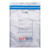 100 sacchetti di sicurezza bianchi safe bag per corrieri k70 14,4x24+4cm