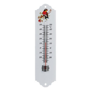 termometro indoor/outdoor in metallo 20cm velamp