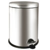 pattumiera a pedale bin basic 12l in acciaio inox