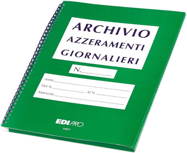 Cartella archivio azzeramenti giornalieri 57MM