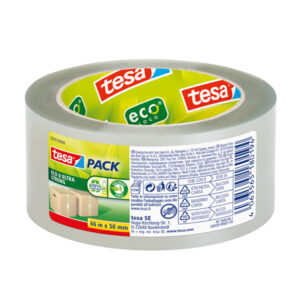 nastro adesivo 66mt x 50mm tesapack eco ultra strong ecologo trasparente tesa