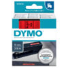 nastro dymo tipo d1 (9mmx7m) nero/rosso 409170