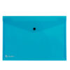 busta con bottone pull azzurro 21x29.7cm