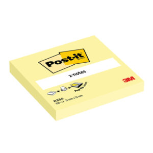 blocco 100fg post-it z-notes r330 giallo canary 76x76mm