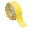 rotolo 1500 etichette 26x12mm giallo fluo permanenti a onda markin