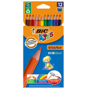 astuccio 12 matite kids evolution bic