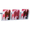 kit vision a4 l75cm con 3 tasche a4 trasparenti