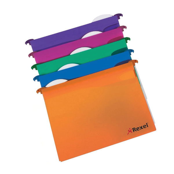 10 cartelle sospese cassetto 33/v mfx in ppl colori assort.
