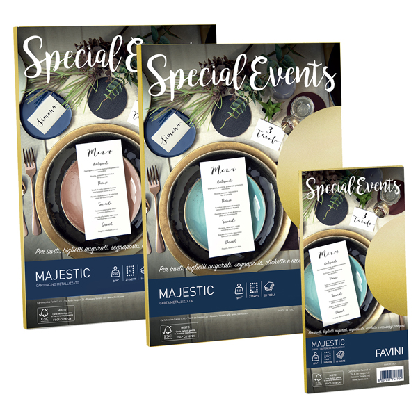 carta metallizzata special events a4 20fg 120gr crema favini
