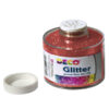 barattolo glitter grana fine ml150 rosso art 130/100 deco