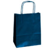 25 shoppers carta kraft 22x10x29cm twisted blu