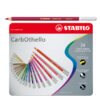 astuccio metallo 24 carbothello colori assortiti stabilo