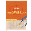 blocco carta opaca millimetrata 297x420mm 10fg 80gr canson