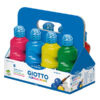 schoolpack 8 flaconi tempera pronta acrilica 250ml colori assortiti giotto