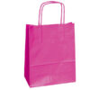 25 shoppers carta kraft 22x10x29cm twisted magenta