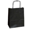 25 shoppers carta kraft 22x10x29cm twisted nero