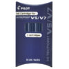 set 3 refill roller hi-tecpoint v5-v7 ricaricabile blu begreen pilot