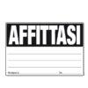 cartello affittasi 24x33cm colori ass giallo-verde-arancio-fuxia e9203 edipro