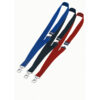 10 cordoncini portabadge 20mm blu durable