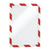 cornice adesiva duraframe security a4 21x29,7cm rosso-bianco durable