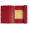 cartella con elastico 24x32cm rosso ciliegia cartoncino lustre' 425gr