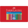 astuccio metallo 36 pastelli colorati acquerellabili color grip faber castell