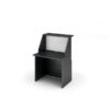 modulo reception sopralzo+desktop 80x76x117cm nero ven. /bianco - prestige