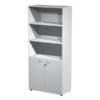 armadio modulare a 2 ante basse 90x45,8cm - h200cm grigio