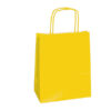 25 shoppers carta kraft 18x8x24cm twisted giallo