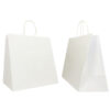 25 shoppers carta kraft 32x20x33cm twisted large bianco