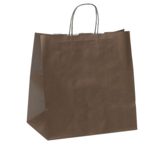 25 shoppers carta kraft 32x20x33cm twisted large marrone