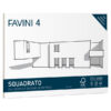 album favini 4 24x33cm 220gr 20fg liscio squadrato