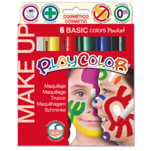 make up tempera solida playcolor astuccio con 6 colori brillanti