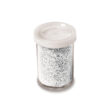 glitter flacone grana fine 25ml argento deco