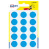 blister 90 etichetta adesiva tonda psa blu d19mm avery