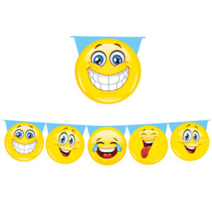 festone sagomato emoticons lungh. 6mt big party