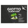 album kids cartoncino nero 5+ f.to a4 220gr 10fg giotto